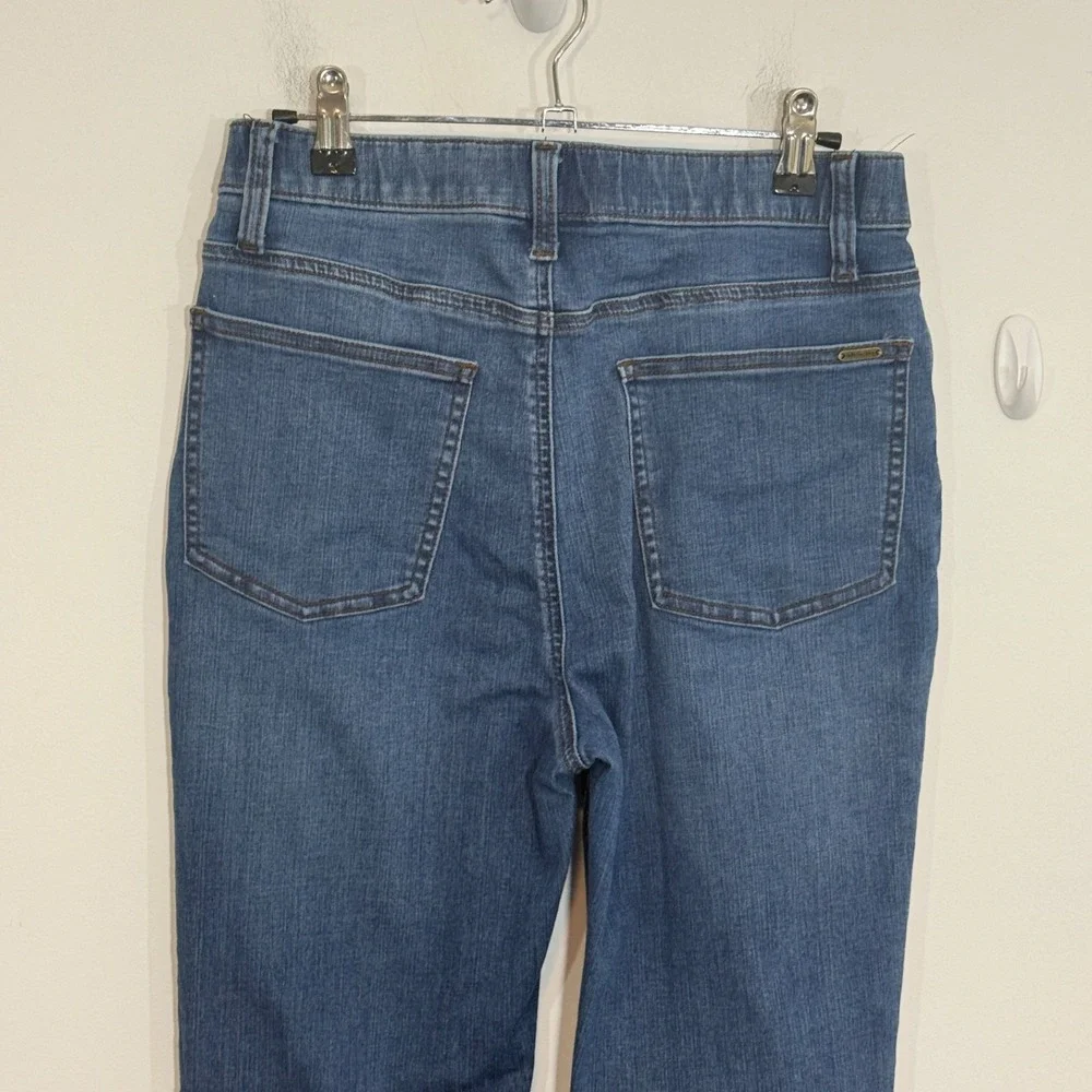 Matilda Jane Womens 6 Blue Raw Hem High Rise Skinny Crop Just Imagine